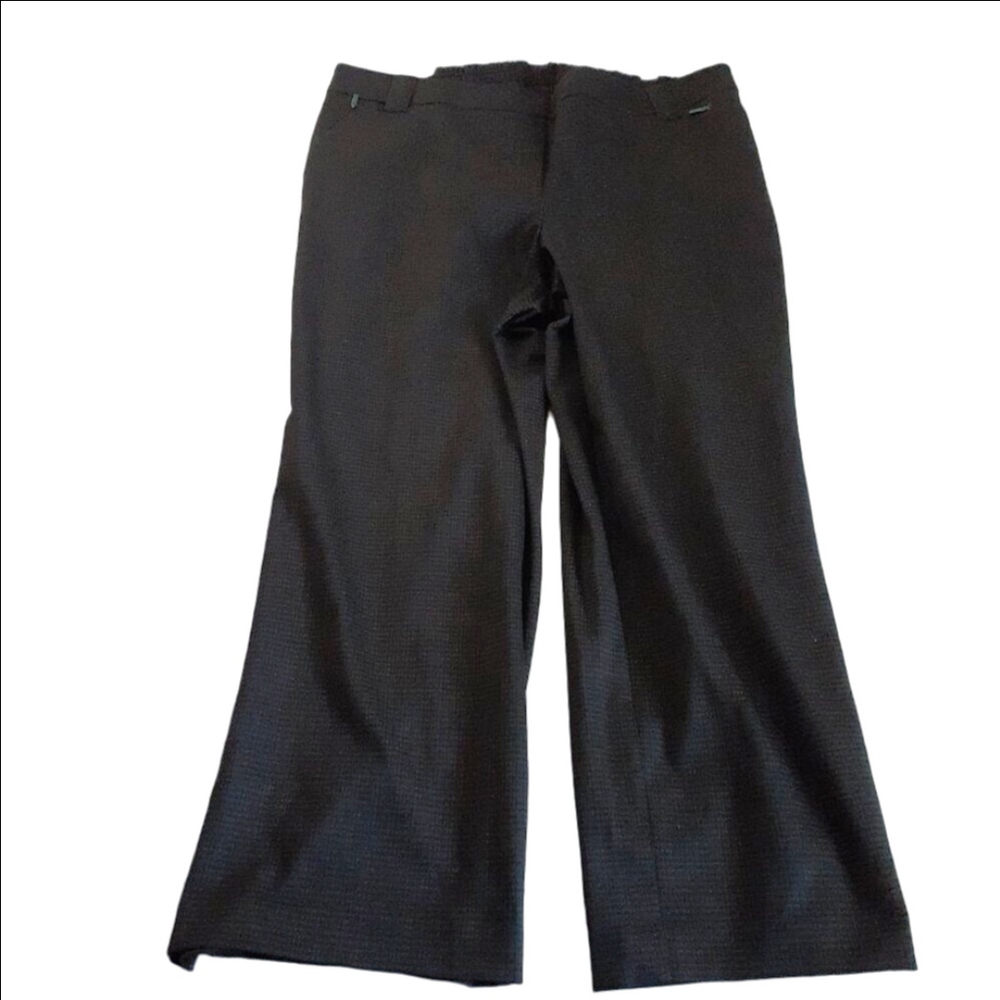 Penningtons Women's Size 2X Dark Brown Essential Ponte de Roma Wide Leg Pant - Picture 3 of 13